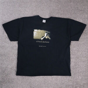 Y2K Jesus Christianity Over Ashes 2XL Black Short Sleeve T-Shirt